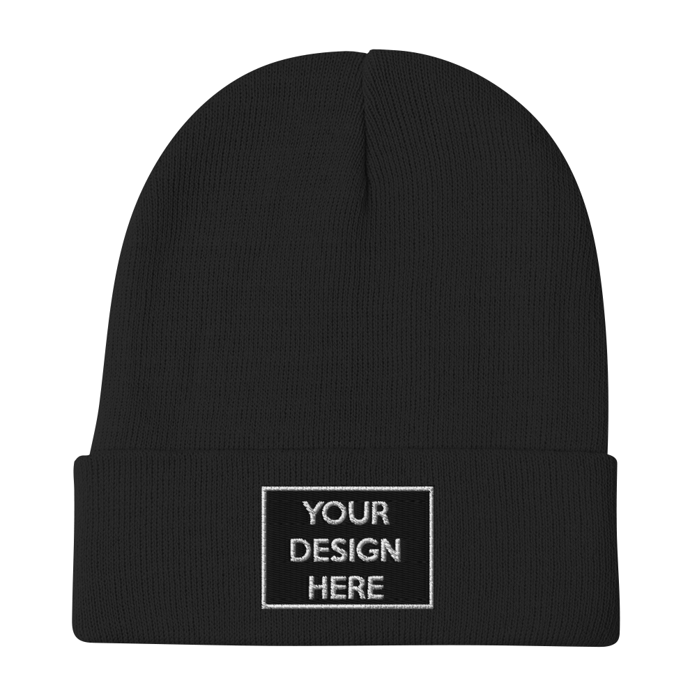 Embroidered beanie hats on sale