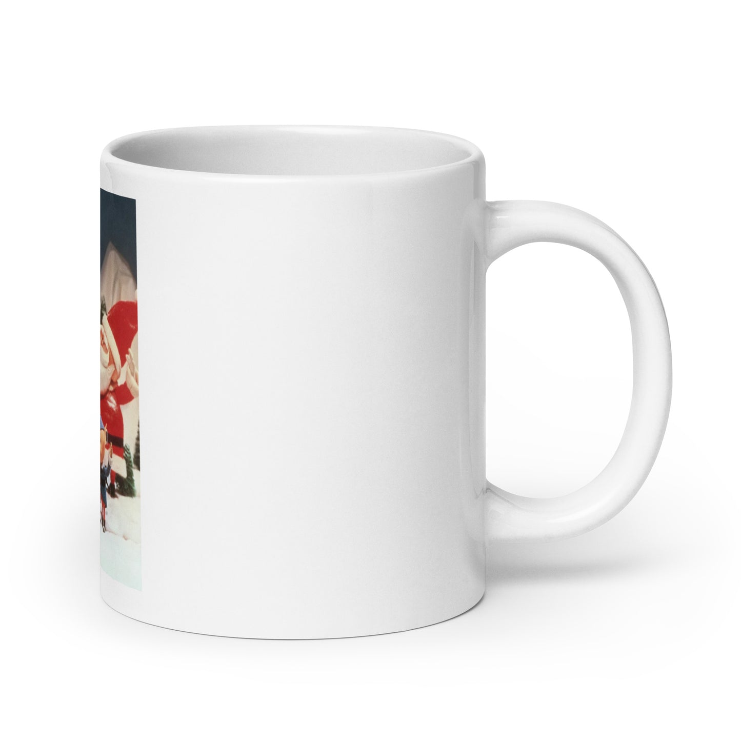 Rudolph The Red-Nosed Reindeer White glossy mug
