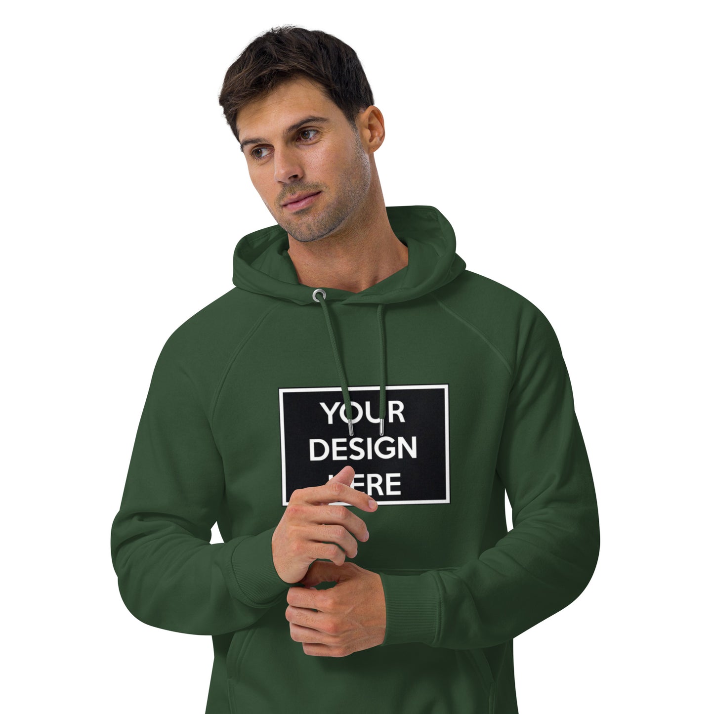 Custom Design Your Unisex Eco Raglan Hoodie