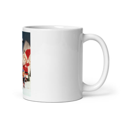 Rudolph The Red-Nosed Reindeer White glossy mug